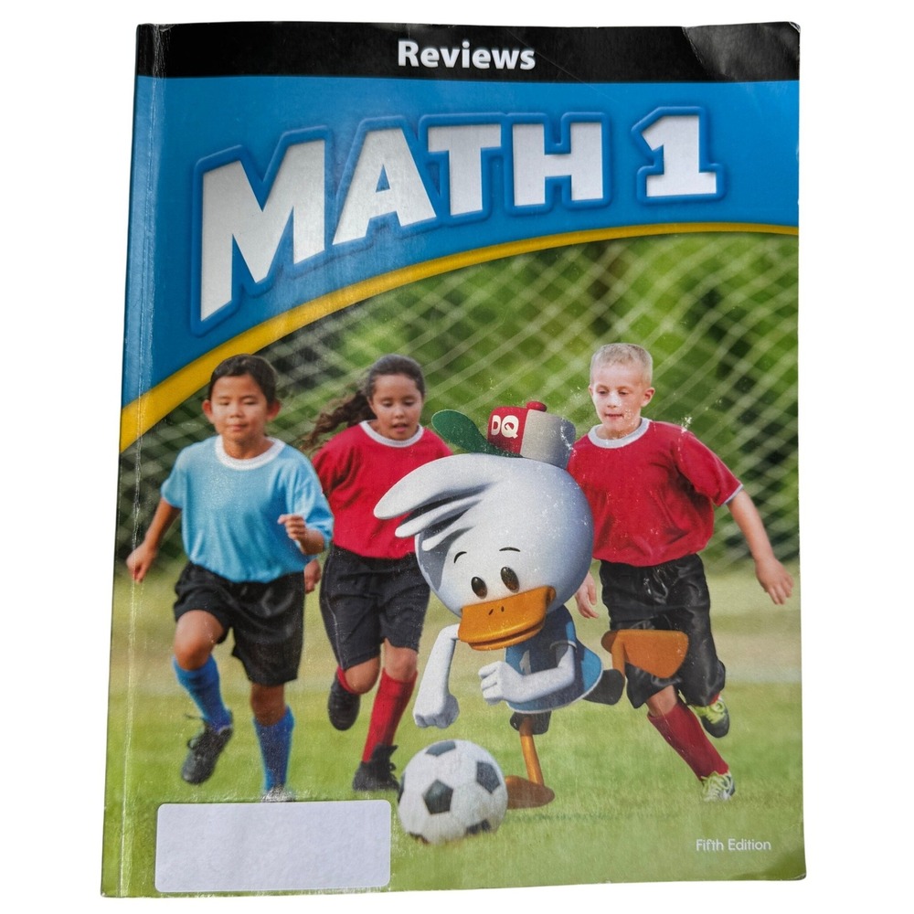 BJU Press Math 1 Reviews Fifth Edition Student Workbook 1st Grade 9781646263998